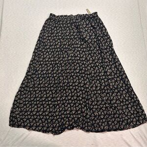 April Cornell Midi Skirt S‎ Small Rayon Cottagecore Pheasant Boho